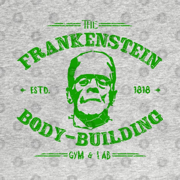 Frankenstein Body-building, distressed by hauntedjack